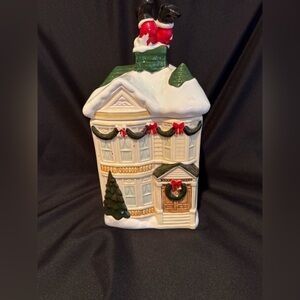 Vintage Santa Stuck In Chimney Cookie Jar By HOMCO